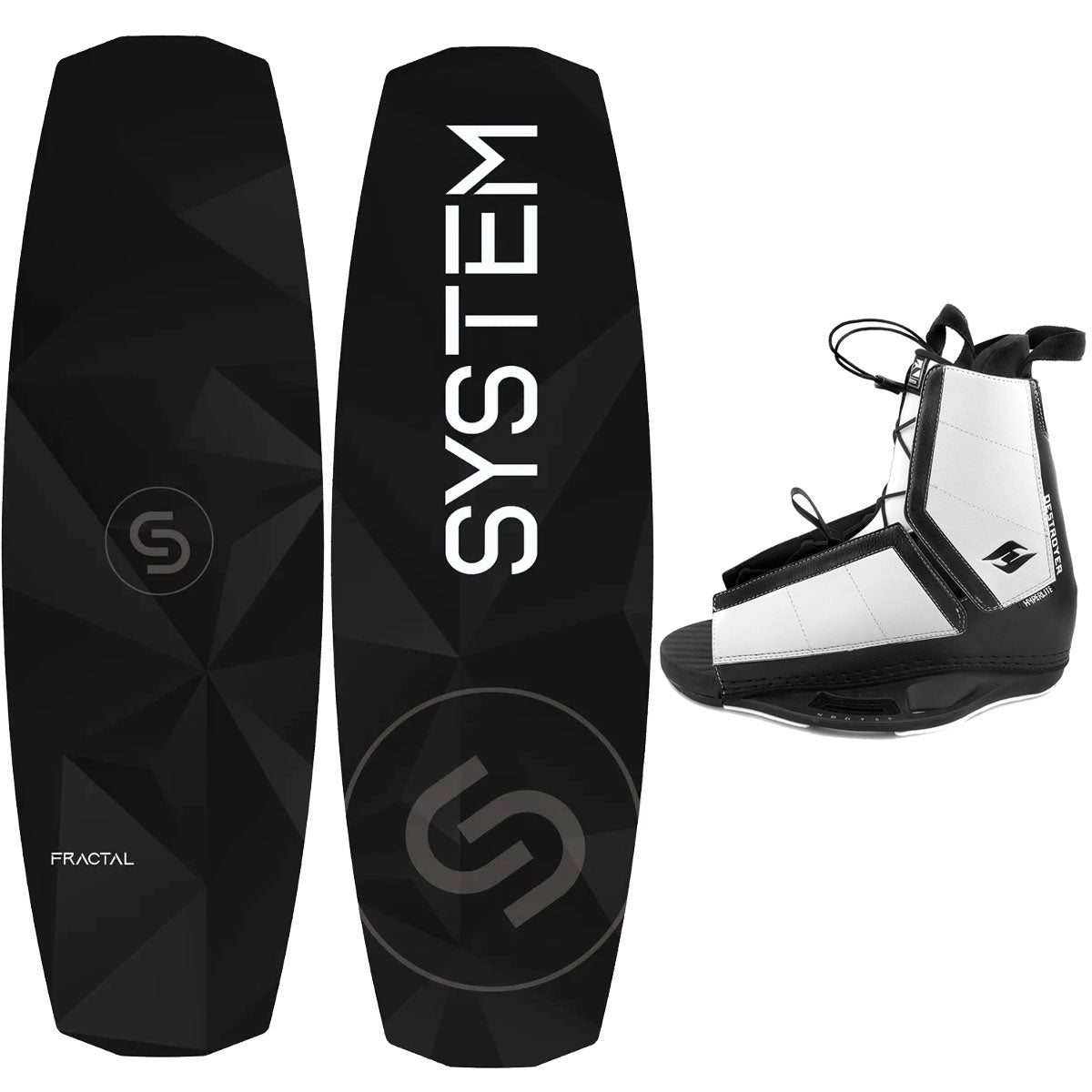 2026 Complete Wakeboard Package - System Fractal Wakeboard