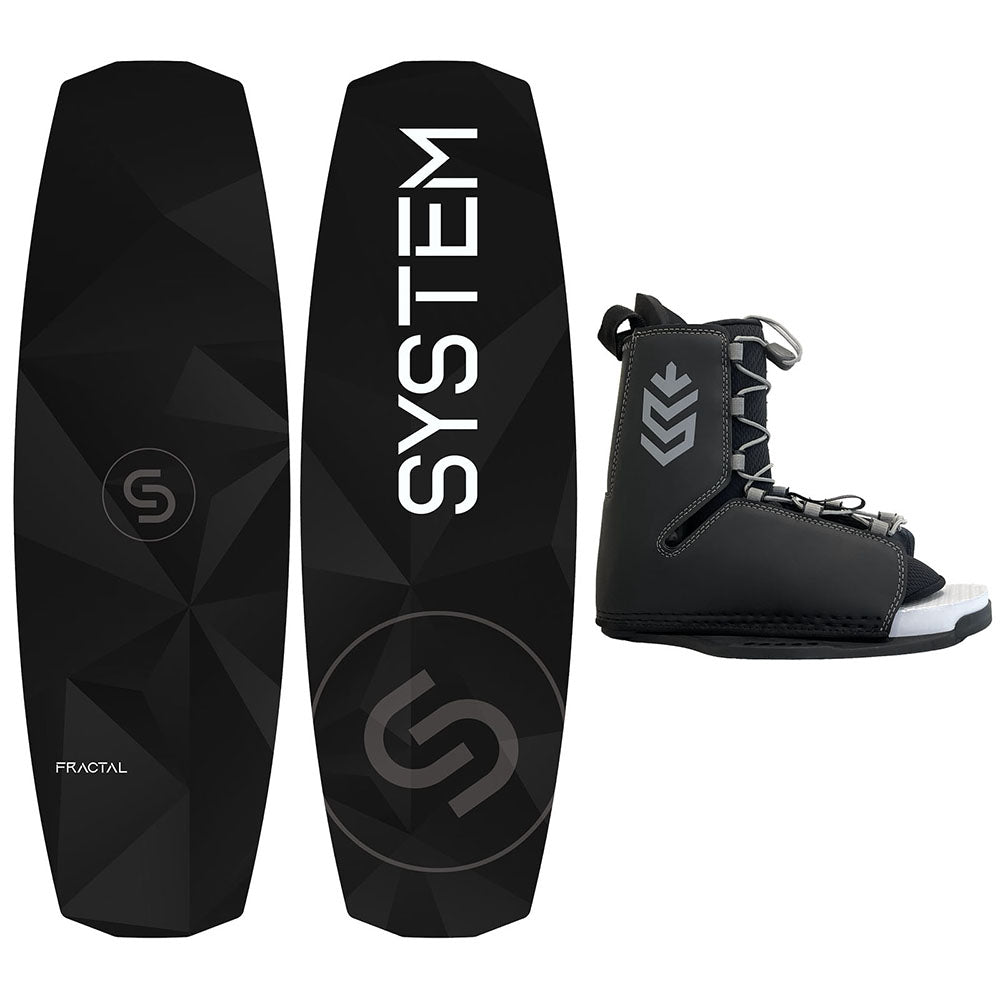 2026 Complete Wakeboard Package - System Fractal Wakeboard, Tour