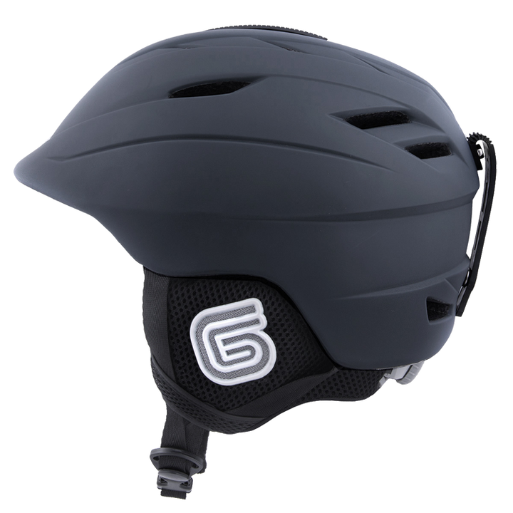 Grayne MTN Ski and Snowboard Helmet Grey w/Audio Ready Liner