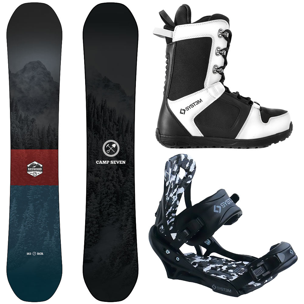 2026 Complete Snowboard Package - Camp Seven Redwood, APX Boots