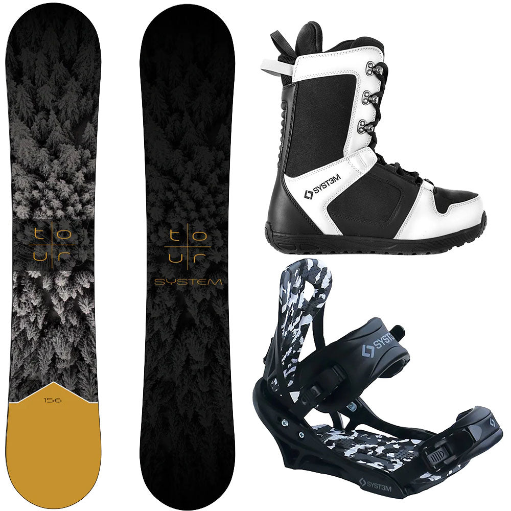 2026 Complete Snowboard Package - System Tour, APX Boots, APX