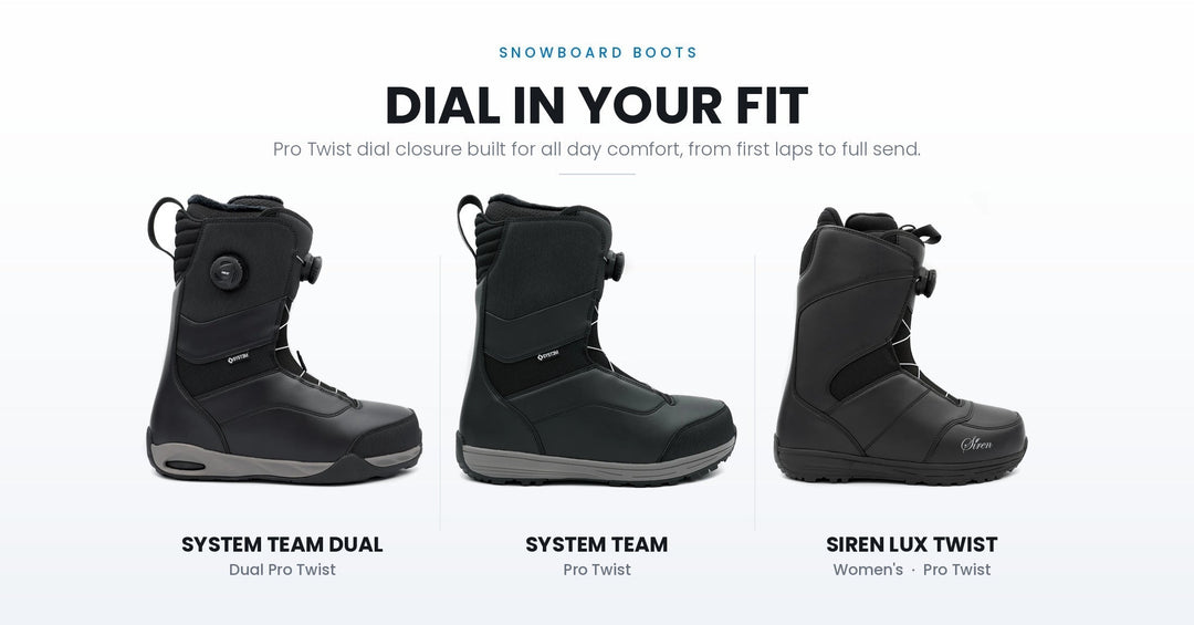 Three New Pro Twist Boots