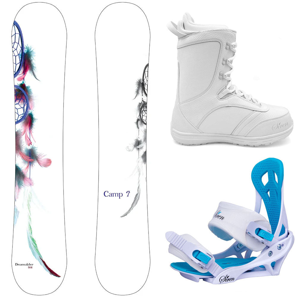 Camp Seven Dreamcatcher Snowboard, LUX Boots, Mystic Bindings - Women's Complete Snowboard Package 2027