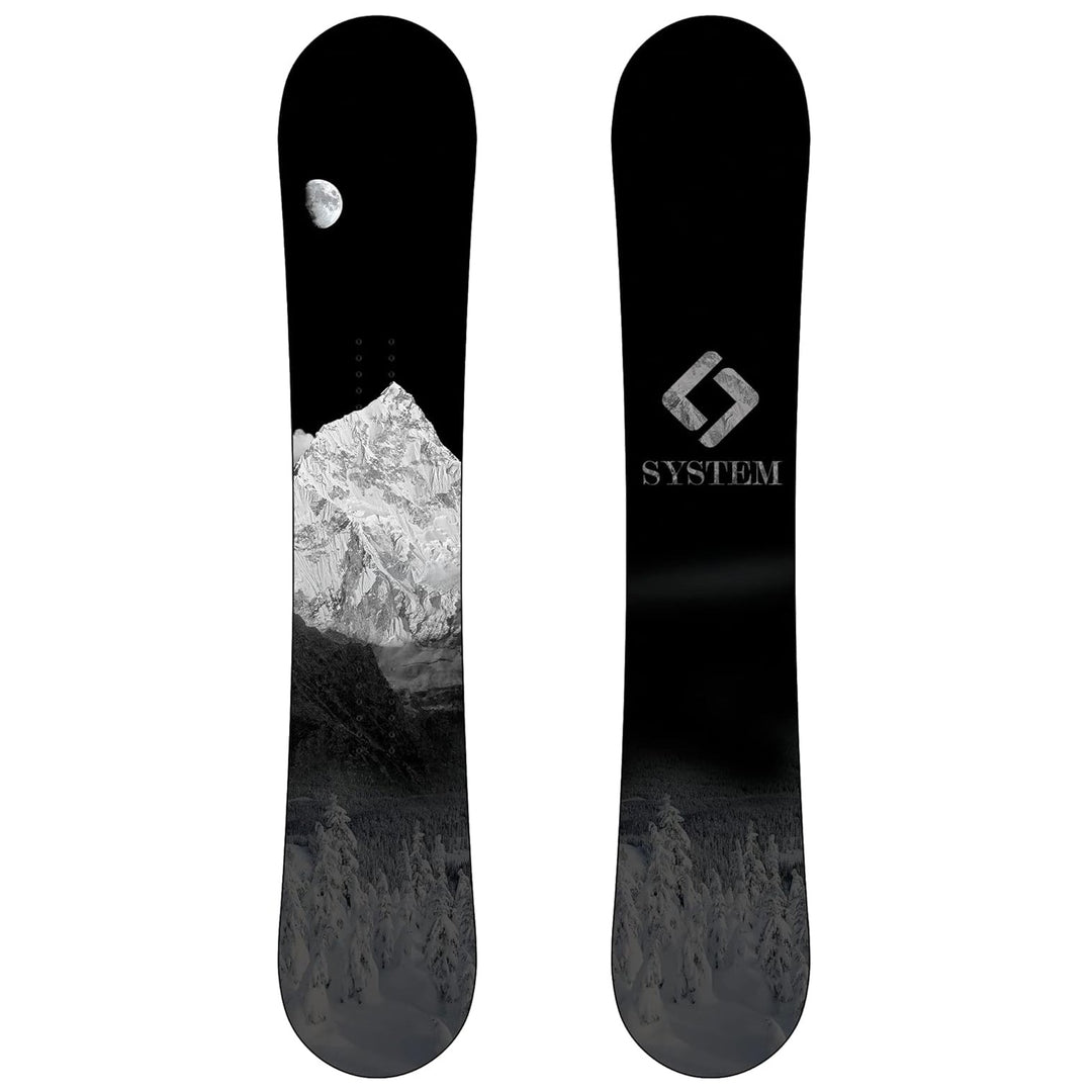 System MTN Snowboard, APX Bindings - Men's Snowboard & Binding Package