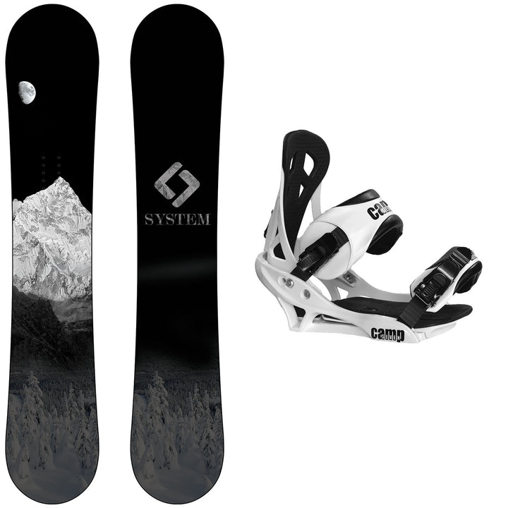 System MTN Snowboard, Summit Bindings - Men's Snowboard & Binding Package