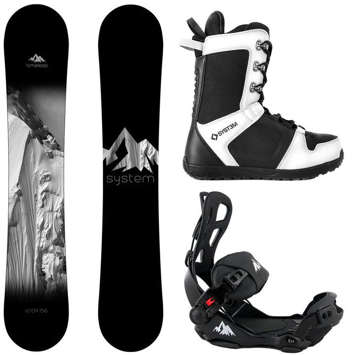 System Timeless Snowboard, APX Boots, LTX Bindings - Men's Complete Snowboard Package 2026