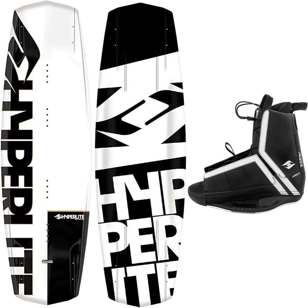 Hyperlite Agent Wakeboard, Agent Bindings - Men's Complete Wakeboard Package