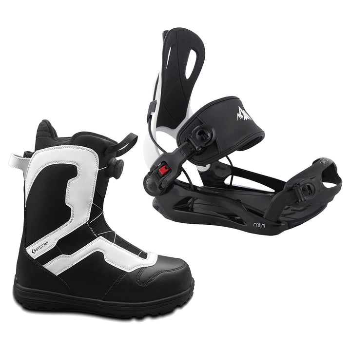 System MTN Rear Entry Step in Bindings & Pro Twist Boots Men's Boot and Bindings Combo