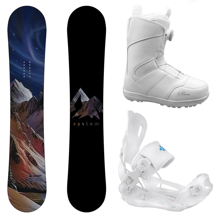 System Comp Snowboard, Pro Twist Boots, Lux Bindings - Women's Complete Snowboard Package 2027