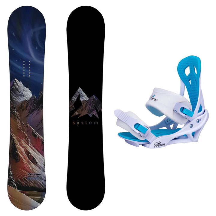 System Comp Snowboard, Mystic Bindings - Women's Snowboard & Binding Package 2027