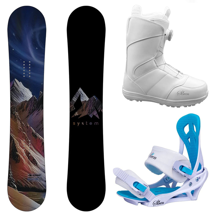 System Comp Snowboard, Pro Twist Boots, Mystic Bindings - Women's Complete Snowboard Package 2027