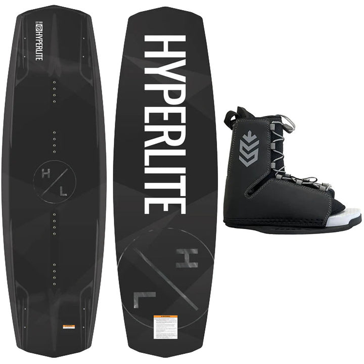 Hyperlite Destroyer Wakeboard, Tour Bindings - Men's Complete Wakeboard Package