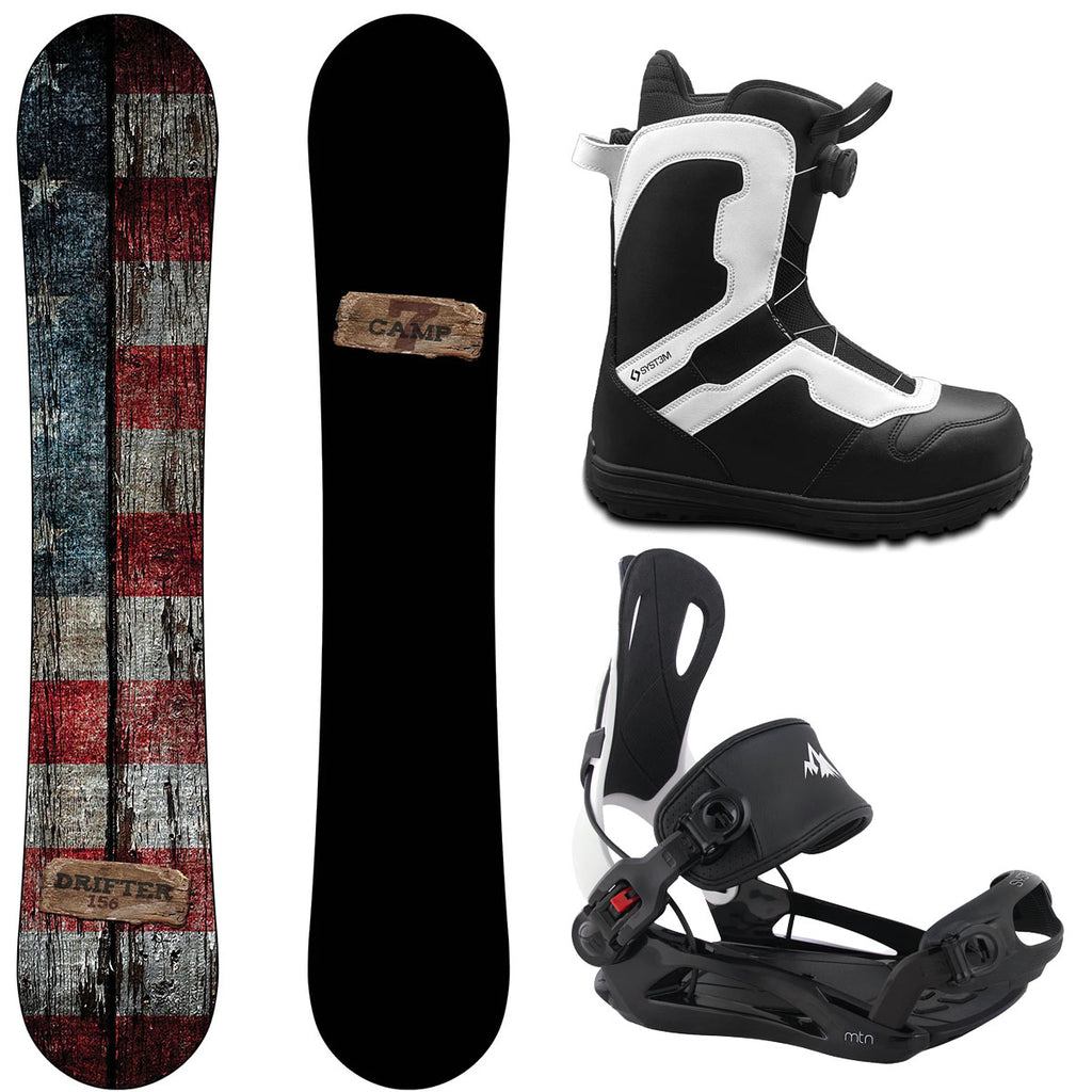 2026 Complete Snowboard Package - Camp Seven Drifter, Pro Twist