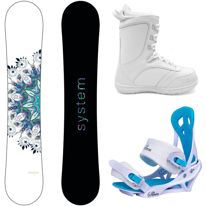 System Flite Snowboard, LUX Boots, Mystic Bindings - Women's Complete Snowboard Package 2027