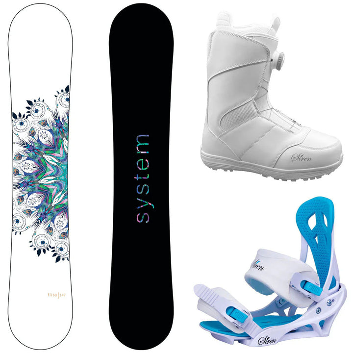 System Flite Snowboard, Pro Twist Boots, Mystic Bindings - Women's Complete Snowboard Package