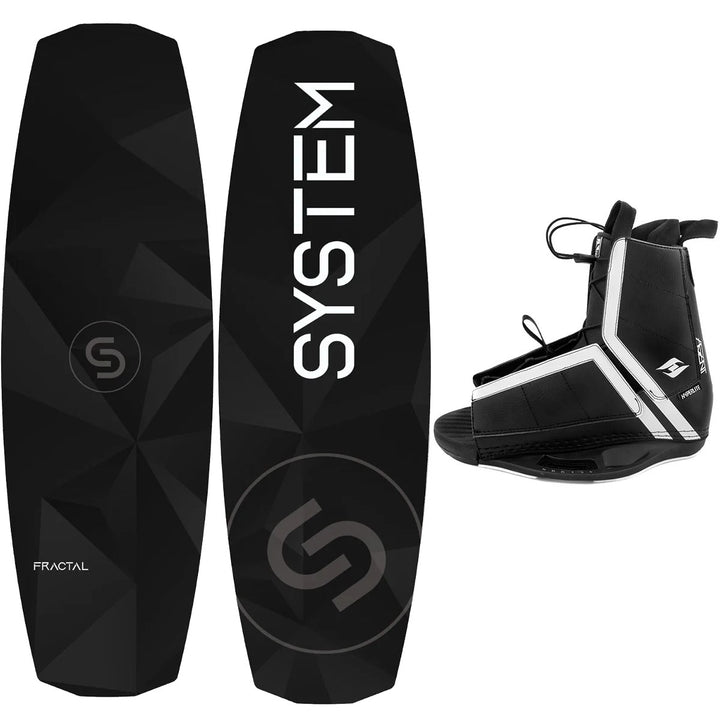 System Fractal Wakeboard, Agent Bindings - Men's Complete Wakeboard Package