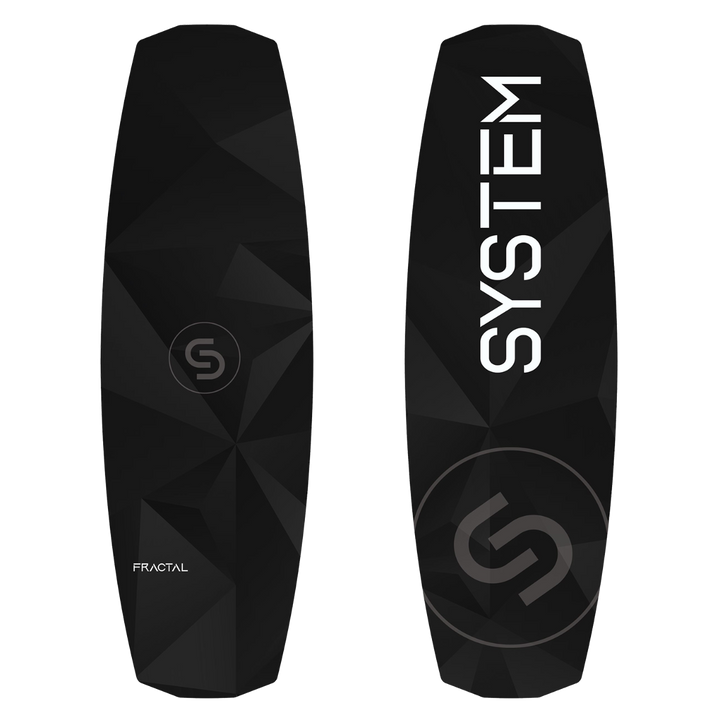 System Fractal Wakeboard, Destroyer Bindings - Men's Complete Wakeboard Package