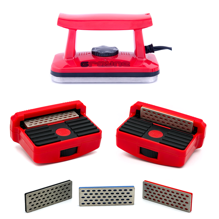Grayne Snowboard & Ski Edger & Iron Combo