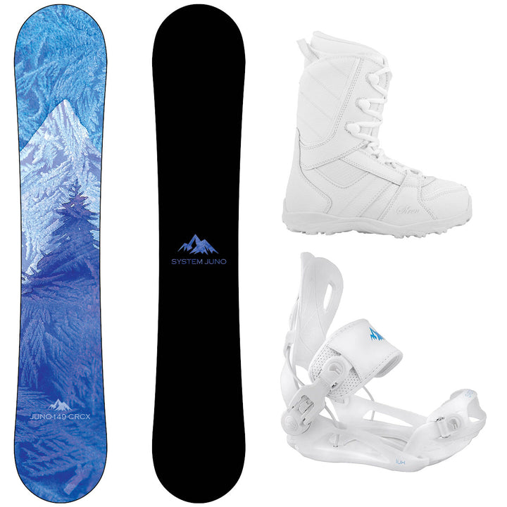 System Juno Snowboard, LUX Boots, LUX Bindings - Women's Complete Snowboard Package