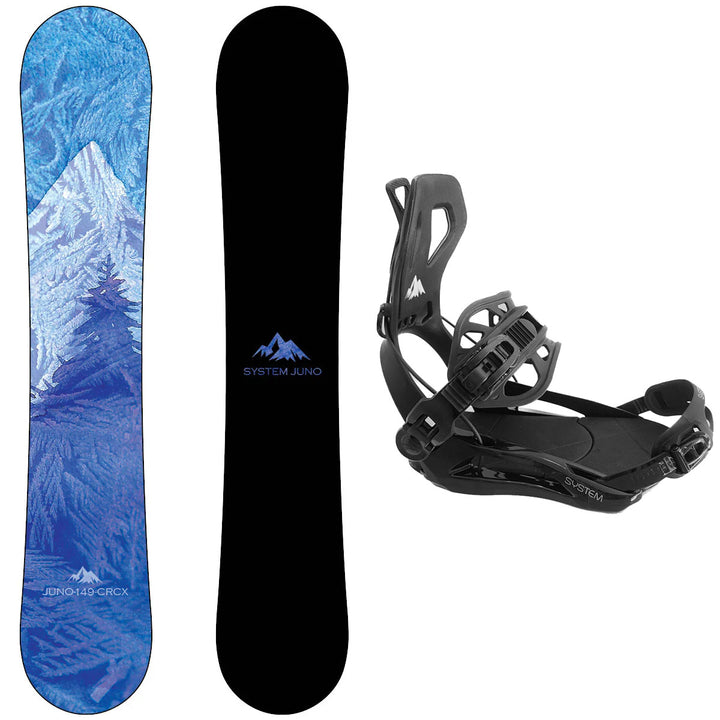 System Juno Snowboard,  Ultra Rear Entry Bindings - Women's Snowboard & Binding Package
