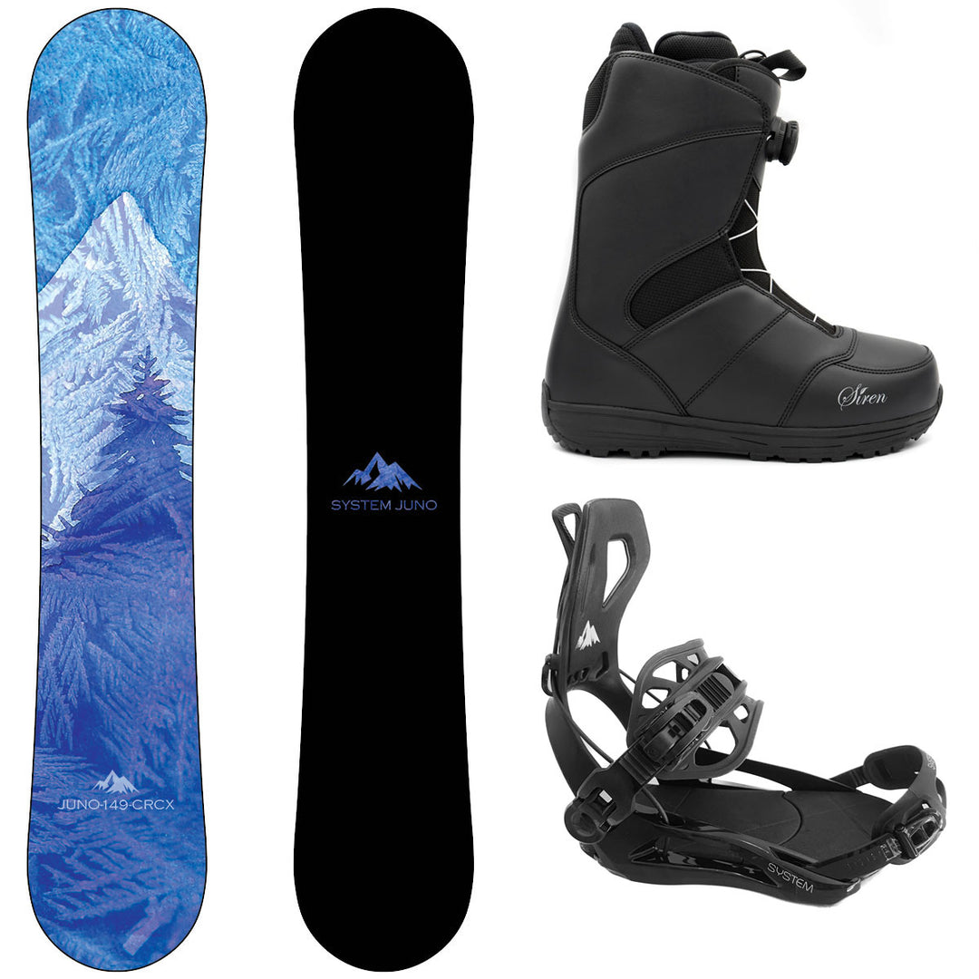 System Juno Snowboard, Pro Twist Boots, Ultra Bindings - Women's Complete Snowboard Package 2027
