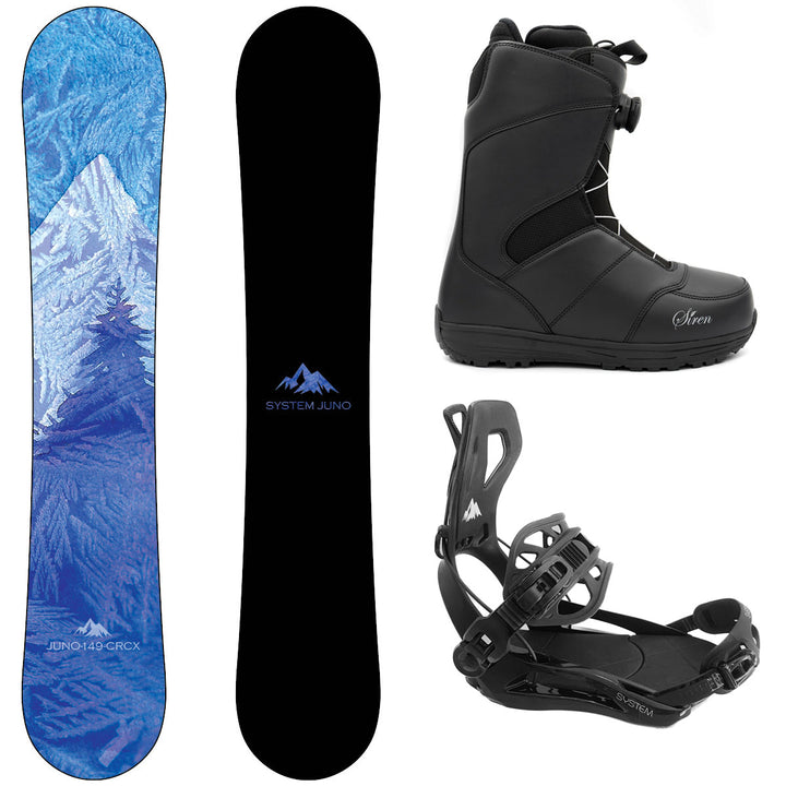 System Juno Snowboard, Pro Twist Boots, Ultra Bindings - Women's Complete Snowboard Package 2027