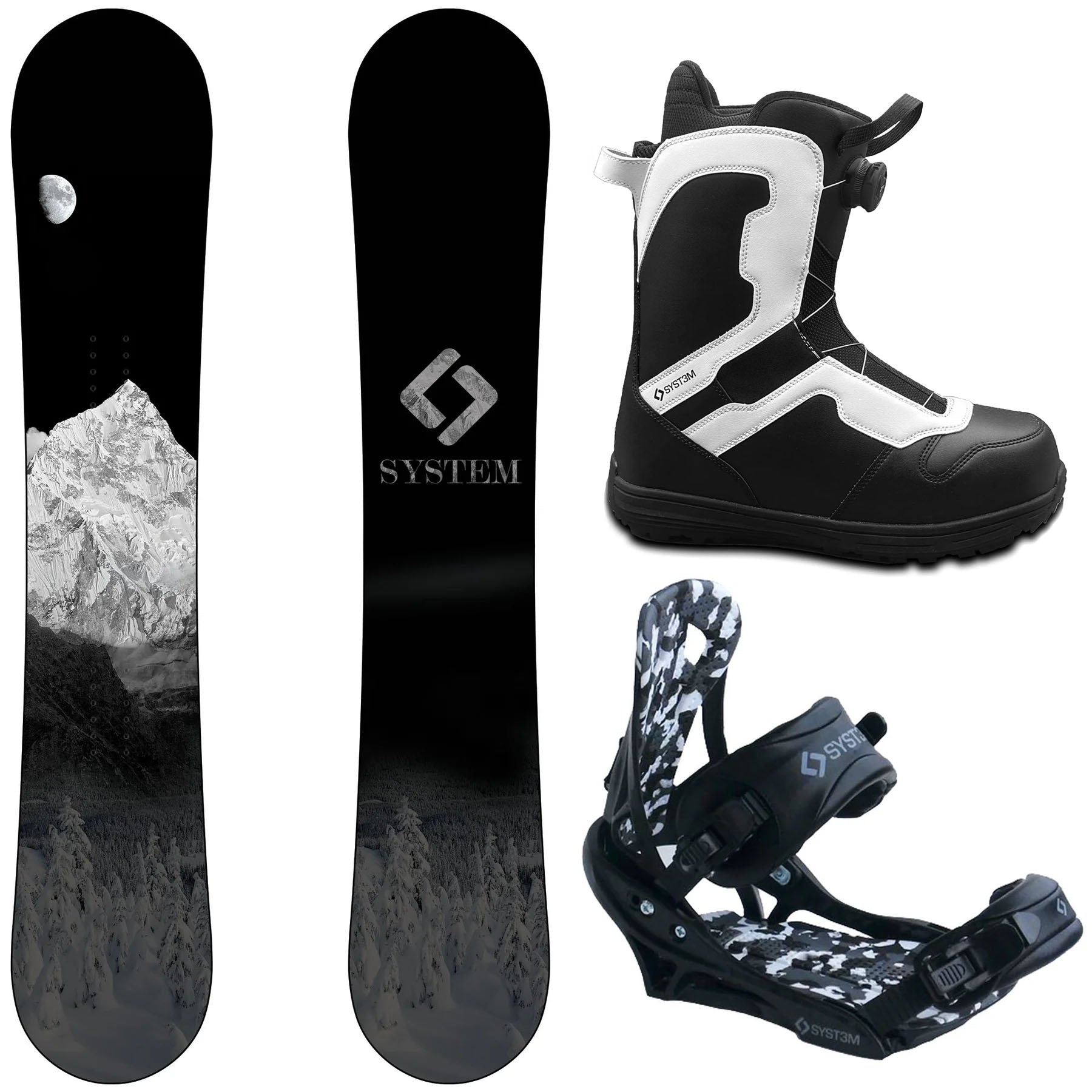 2026 Complete Snowboard Package - System MTN, Pro Twist Boots, APX