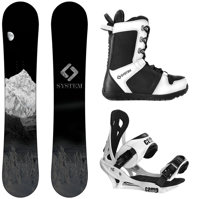 System MTN Snowboard, APX Boots, Summit Bindings - Men's Complete Snowboard Package 2026