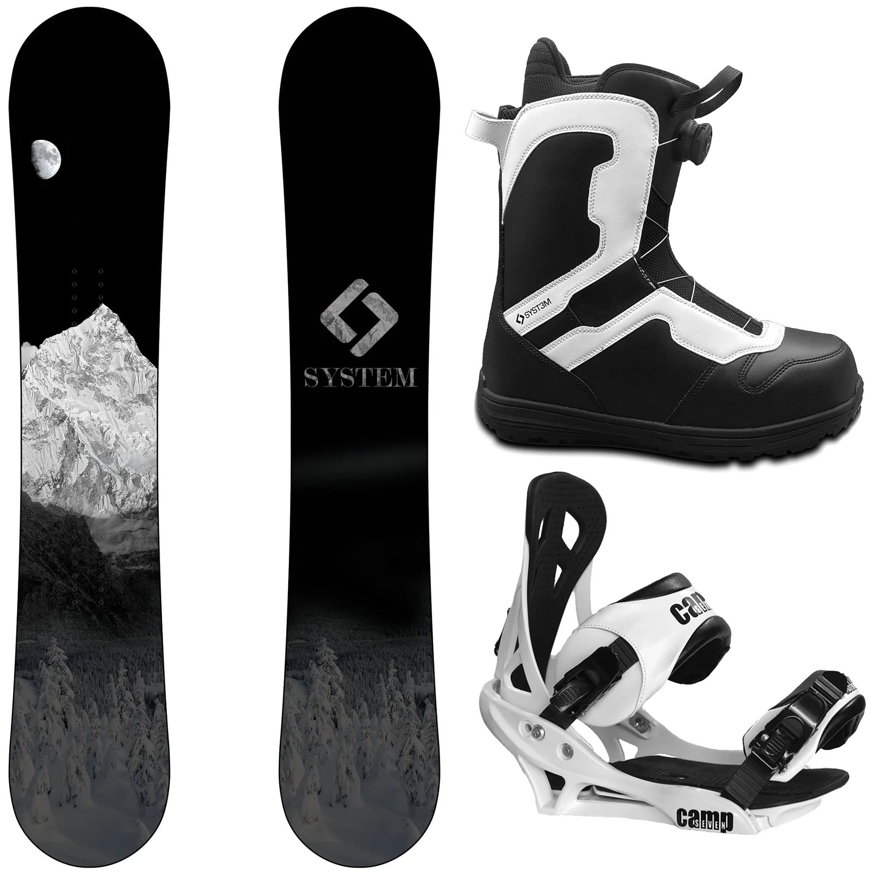 2026 Complete Snowboard Package - System MTN, Pro Twist Boots