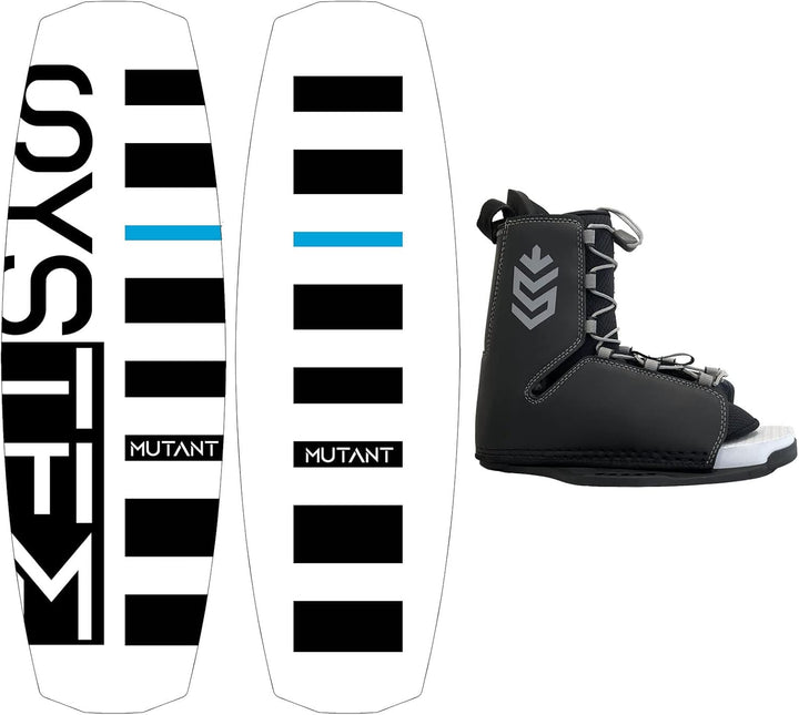 System Mutant Wakeboard, Tour Bindings - Men's Complete Wakeboard Package