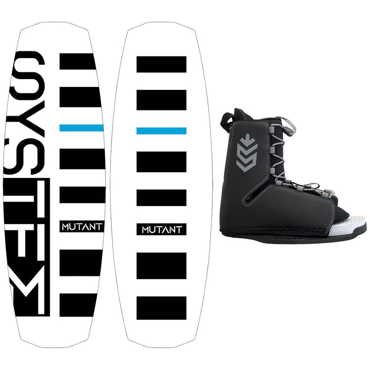 System Mutant Wakeboard, Tour Bindings - Men's Complete Wakeboard Package