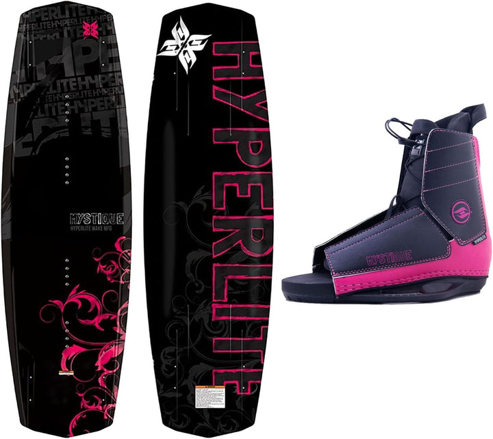 Hyperlite Mystique Wakeboard, Mystique Bindings - Women's Complete Wakeboard Package 135 cm