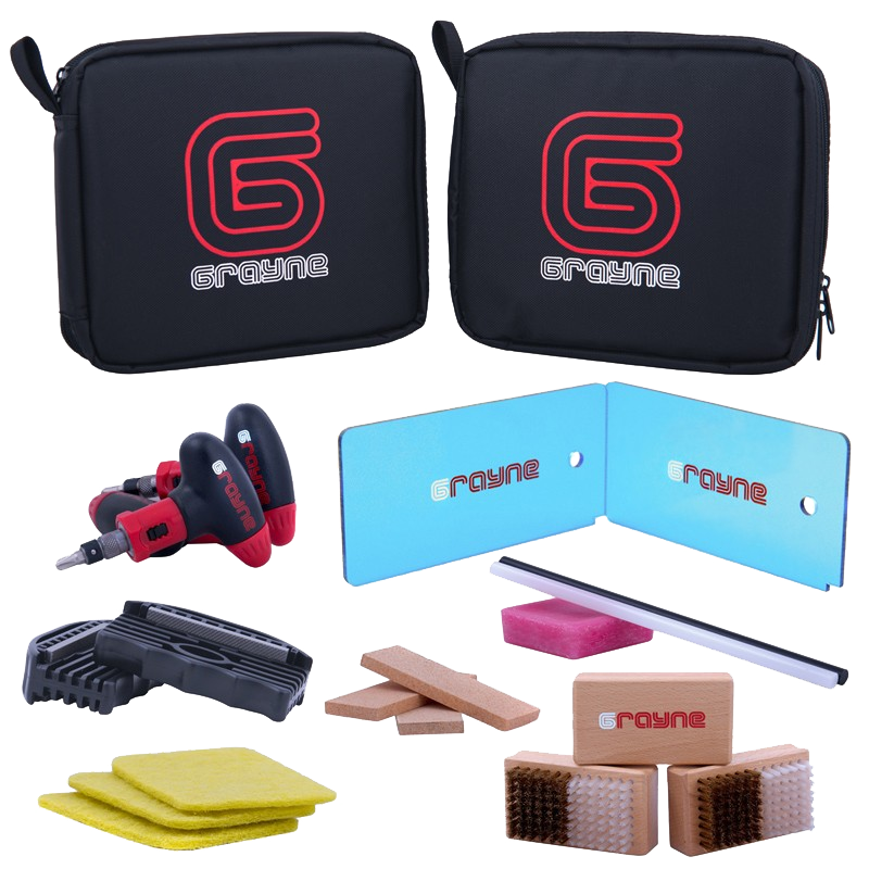 Grayne Ski and Snowboard Tuning Kit w/Waxing Iron
