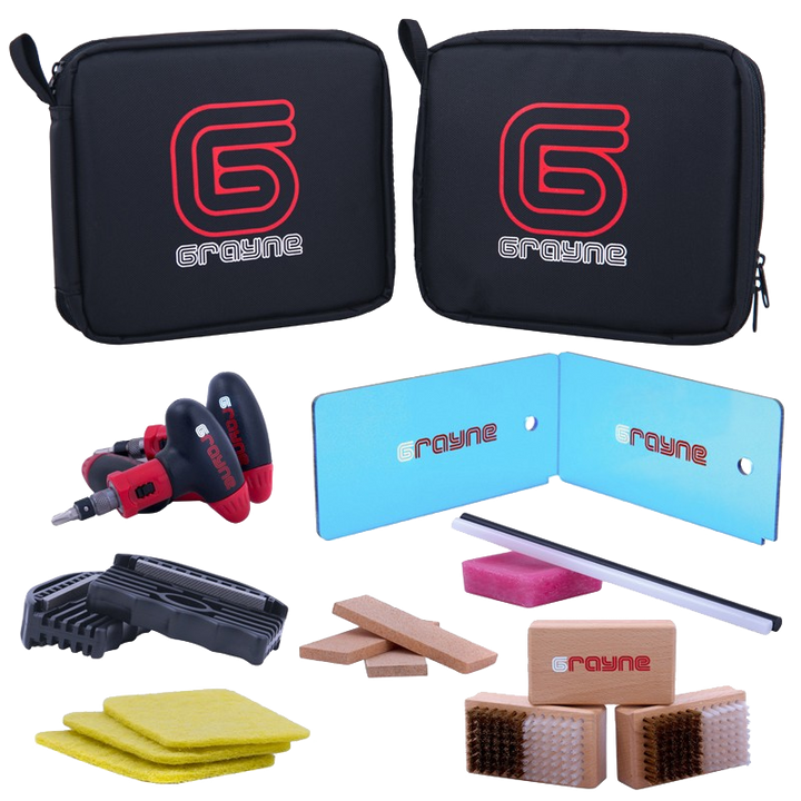Grayne Ski and Snowboard Tuning Kit w/Waxing Iron
