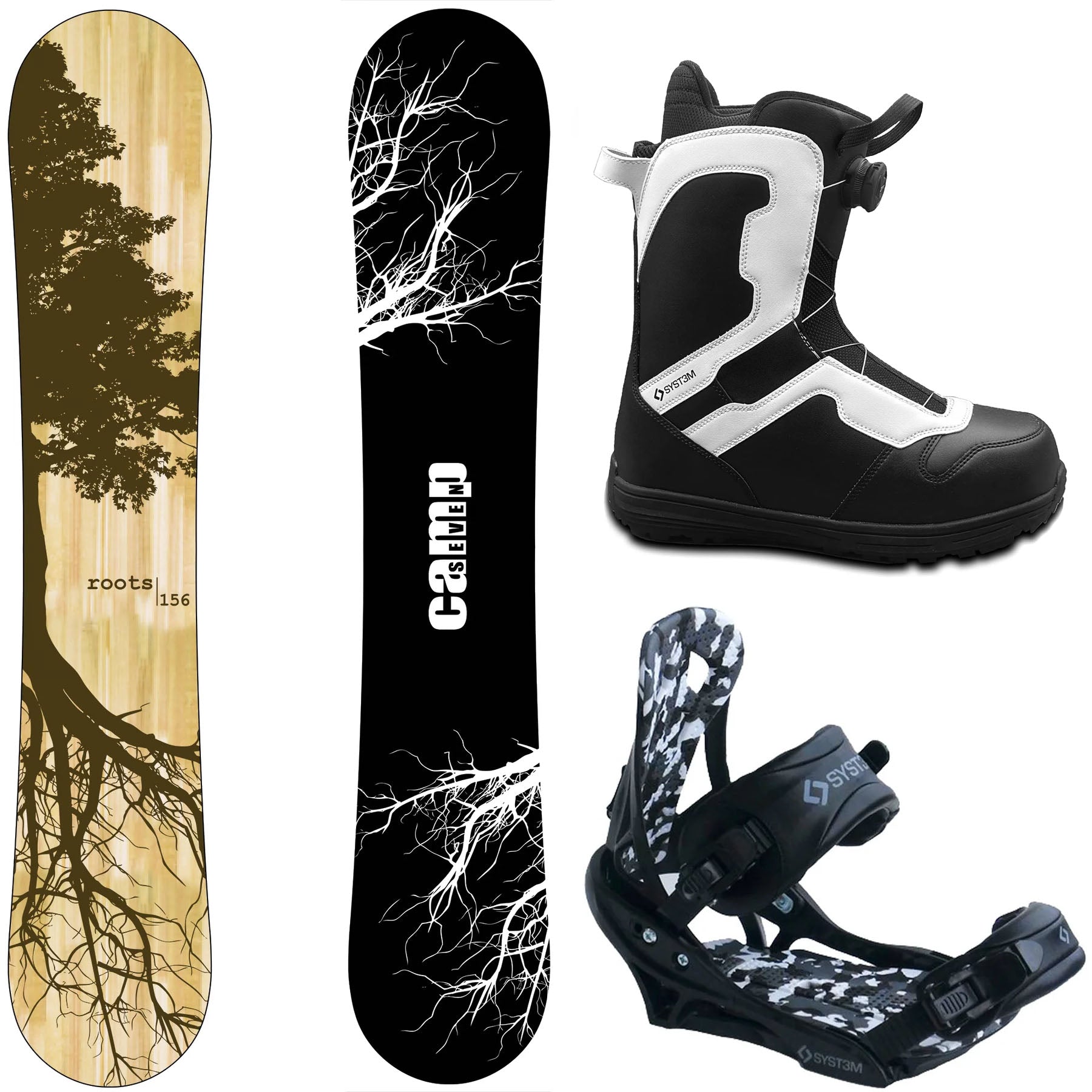 2027 Complete Snowboard Package - Camp Seven Roots, Pro Twist