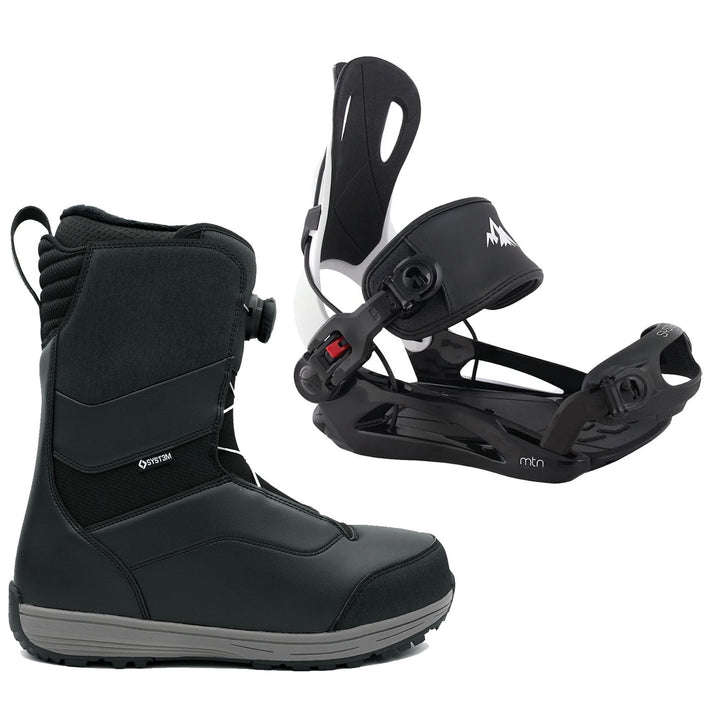 System MTN Rear Entry Step in Bindings & Team Pro Twist Boots Men's Boot and Bindings Combo 2027