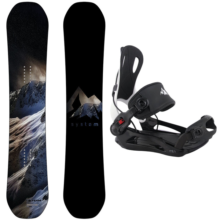System Team Snowboard, MTN Bindings - Men's Snowboard & Binding Package 2027
