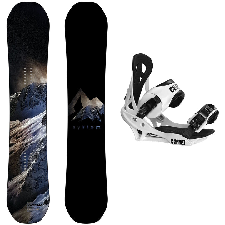 System Team Snowboard, Summit Bindings - Men's Snowboard & Binding Package 2027