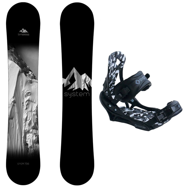 System Timeless Snowboard, APX Bindings - Men's Snowboard & Binding Package