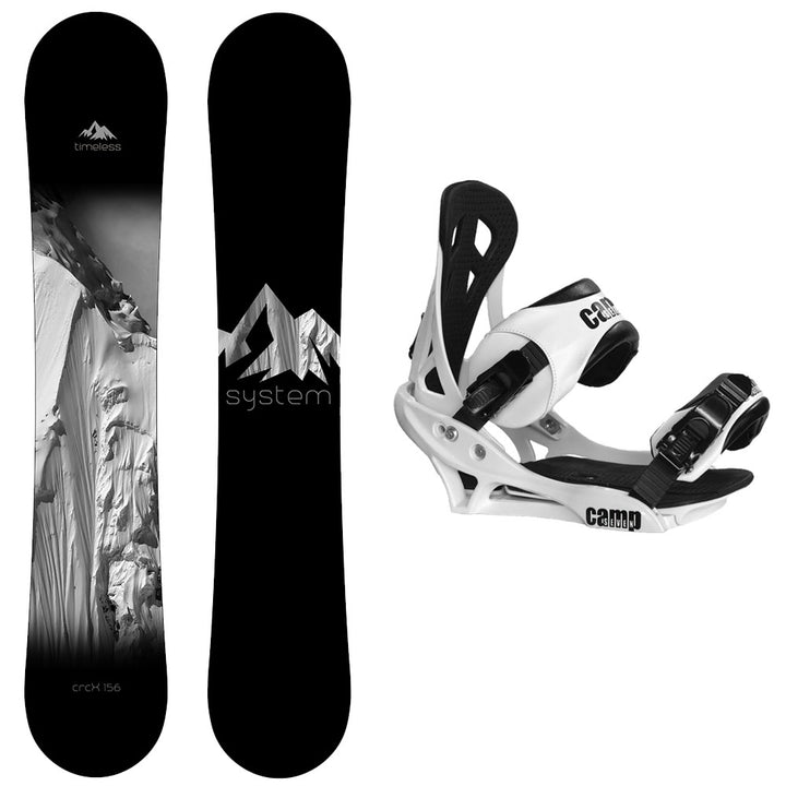 System Timeless Snowboard, Summit Bindings - Men's Snowboard & Binding Package