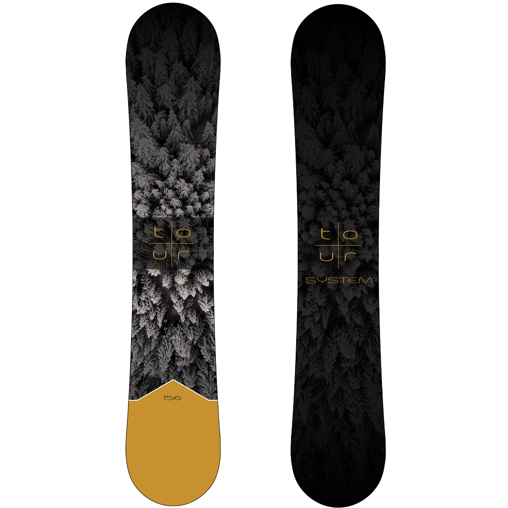 System Tour Snowboard, APX Bindings - Men's Snowboard & Binding Package