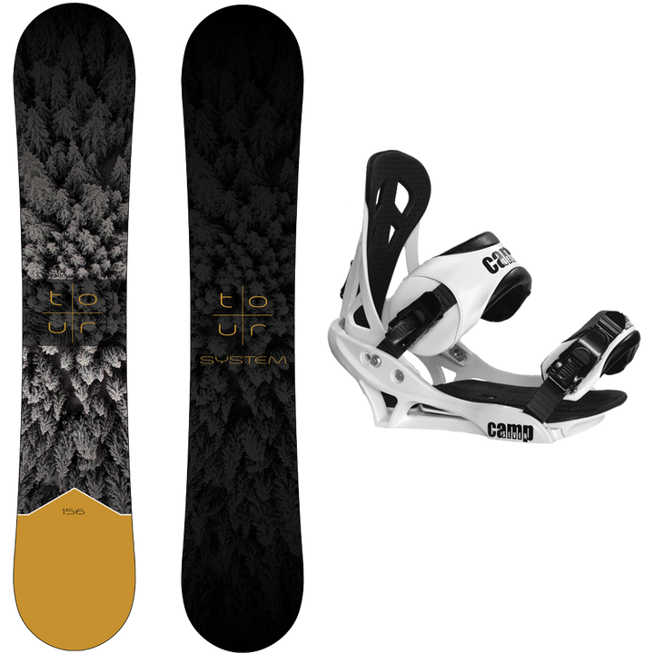 System Tour Snowboard, Summit Bindings - Men's Snowboard & Binding Package