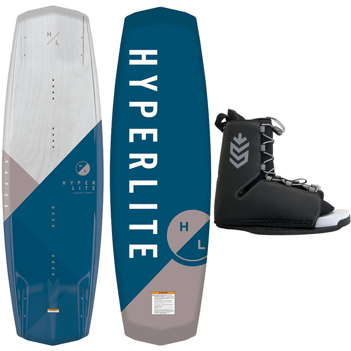 Hyperlite Vapor Wakeboard, Tour Bindings - Men's Complete Wakeboard Package